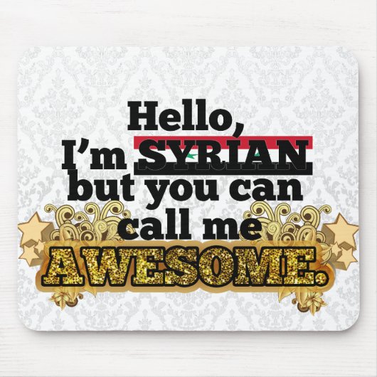 Syrisch, maar noem me Geweldige Muismat (Voorkant)