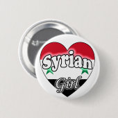 Syrisch meisje ronde button 5,7 cm (Voorkant /achterkant)