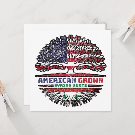 Syrische Amerikaanse Amerikaanse Amerikaanse Ameri Kaart (Voorkant / Achterkant in situ)