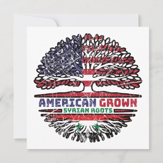 Syrische Amerikaanse Amerikaanse Amerikaanse Ameri Kaart (Voorkant)