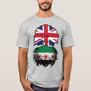 Syrische Britse wortels en kroonboom T-shirt