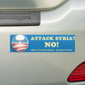 Syrische Bumpersticker tegen de oorlog (Op auto)