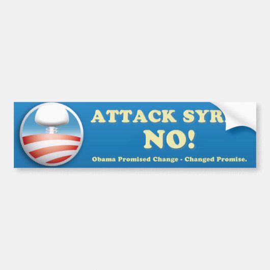 Syrische Bumpersticker tegen de oorlog (Voorkant)