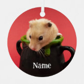 Syrische dichter Hamster - Standaardhamster - Tedd Metalen Ornament (Voorkant)