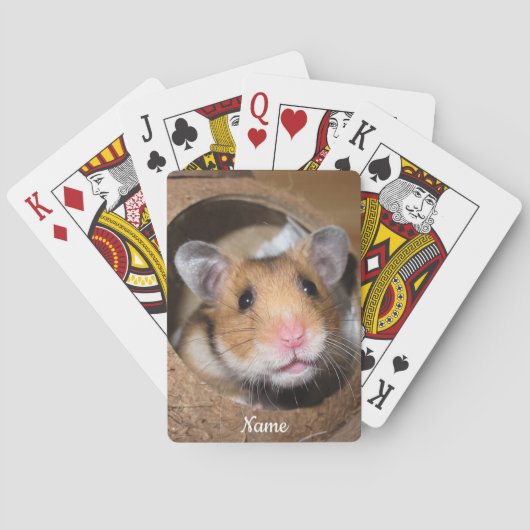 Syrische dichter Hamster - Standaardhamster - Tedd Pokerkaarten (Achterkant)