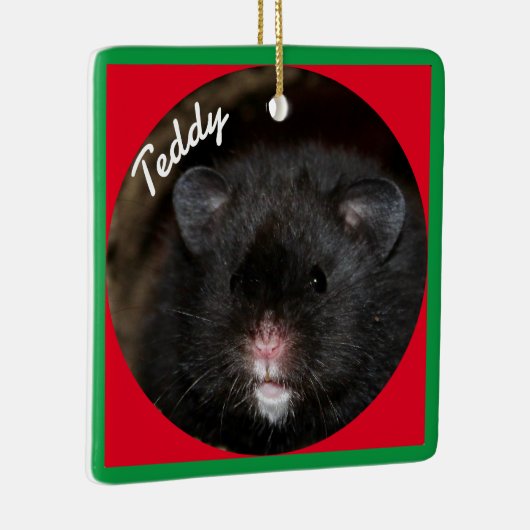 Syrische dichter Hamster - Standaardhamster - Zwar Keramisch Ornament (Rechts)