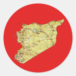 Syrische kaart sticker