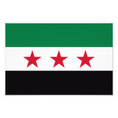 Syrische landenrevolutie nieuwe vlag symbool foto afdruk (Voorkant)