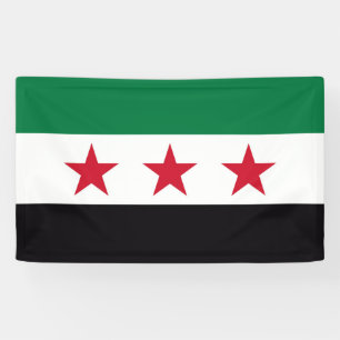 Syrische landenrevolutie nieuwe vlag symbool spandoek