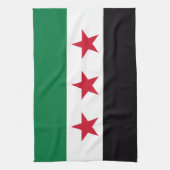 Syrische landenrevolutie nieuwe vlag symbool theedoek (Verticaal)