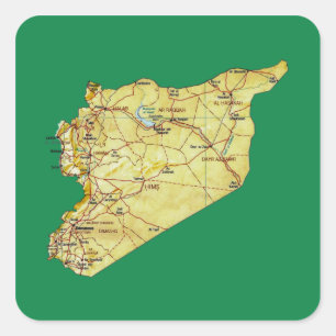 Syrische Landkaart Sticker