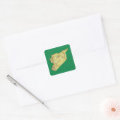 Syrische Landkaart Sticker (Envelop)