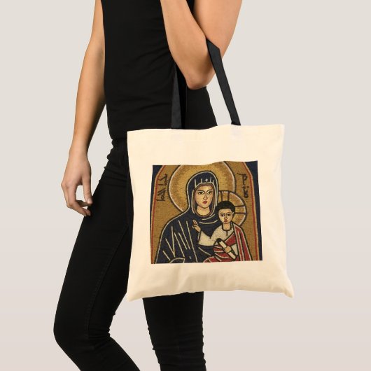 Syrische Mozaïek Christelijke Canvas tas (Voorkant (product))