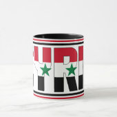 Syrische Nationale Vlag Patriottische Koffie Mok (Midden)