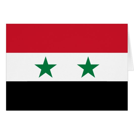 Syrische oude vlag (Voorkant Horizontaal)