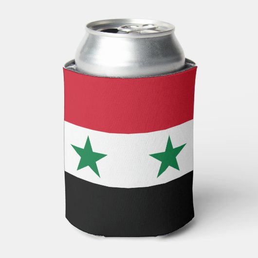 Syrische oude vlag blikjeskoeler (Blikje Voorkant)