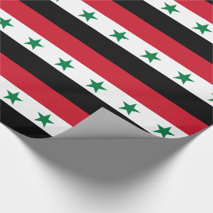 Syrische oude vlag cadeaupapier