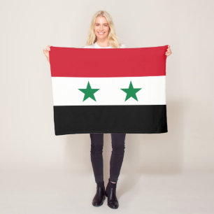 Syrische oude vlag fleece deken