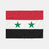 Syrische oude vlag fleece deken (Voorkant (Horizontaal))