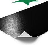 Syrische oude vlag foto afdruk (Hoek)