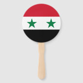 Syrische oude vlag handwaaier (Achterkant)
