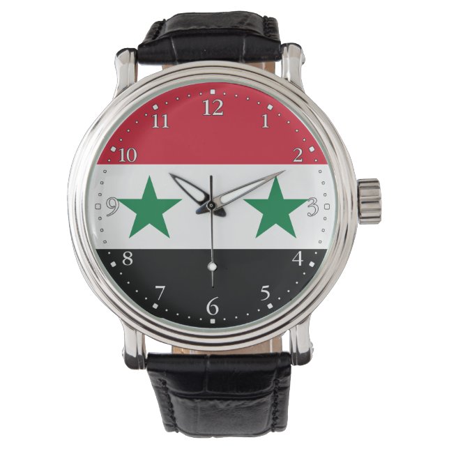 Syrische oude vlag horloge (Voorkant)