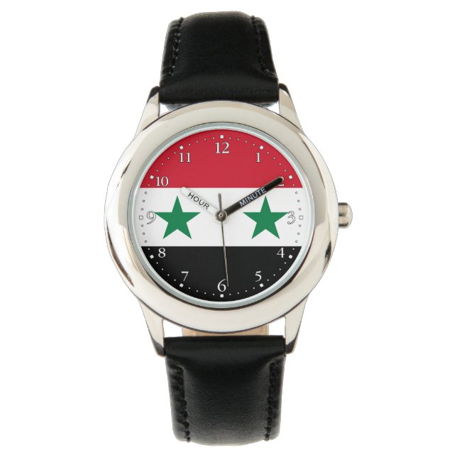 Syrische oude vlag horloge (Voorkant)