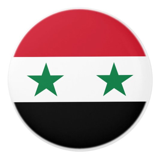 Syrische oude vlag keramische knop (Voorkant)