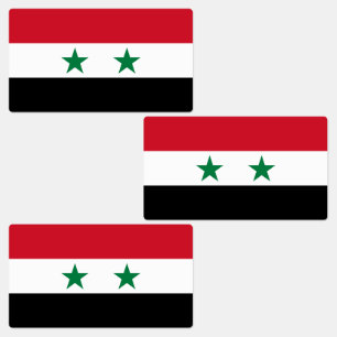 Syrische oude vlag labels