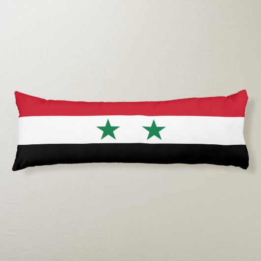 Syrische oude vlag lichaamskussen (Voorkant)