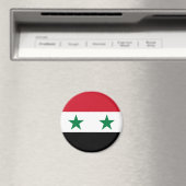 Syrische oude vlag magneet (Insitu (Vaatwasser))