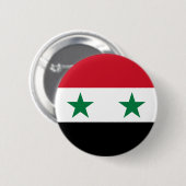 Syrische oude vlag ronde button 5,7 cm (Voorkant /achterkant)