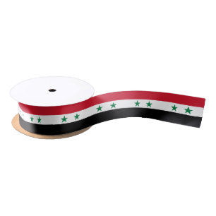 Syrische oude vlag satijnen lint