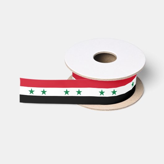 Syrische oude vlag satijnen lint (Spoel)