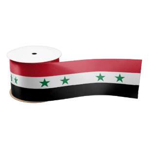 Syrische oude vlag satijnen lint