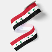 Syrische oude vlag satijnen lint (Achterkant)