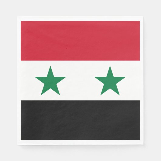 Syrische oude vlag servet (Voorkant)
