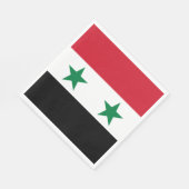 Syrische oude vlag servet (Hoek)