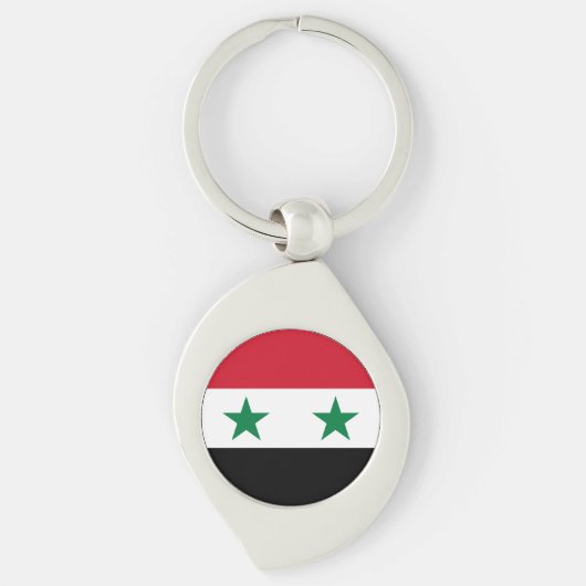 Syrische oude vlag sleutelhanger (Voorkant)