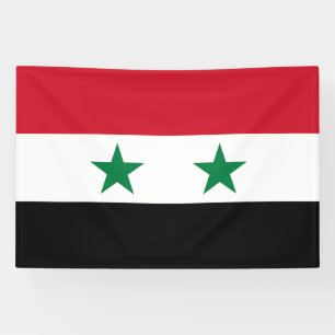 Syrische oude vlag spandoek