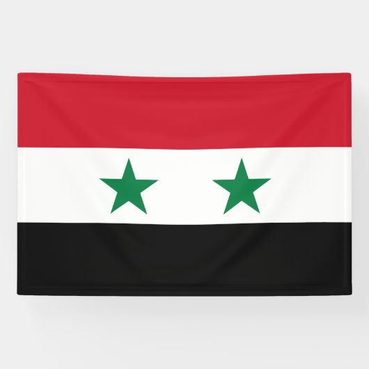 Syrische oude vlag spandoek (Horizontaal)
