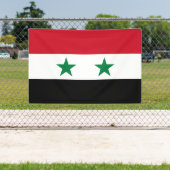 Syrische oude vlag spandoek (Insitu)