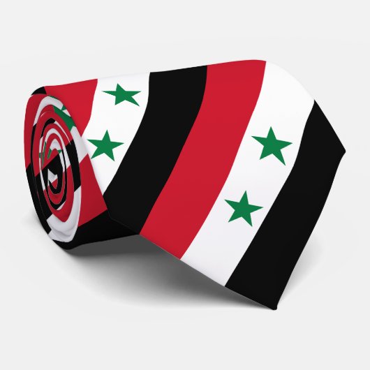 Syrische oude vlag stropdas (Opgerold)