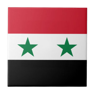 Syrische oude vlag tegeltje