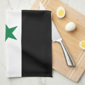Syrische oude vlag theedoek (Quarter Fold)