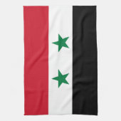 Syrische oude vlag theedoek (Verticaal)