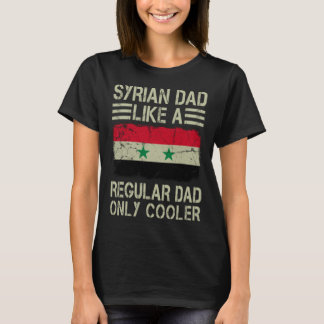 Syrische papa als een gewone papa alleen cooler gr t-shirt