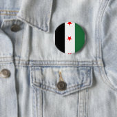 Syrische revolutionaire vlag ronde button 5,7 cm (In situ)