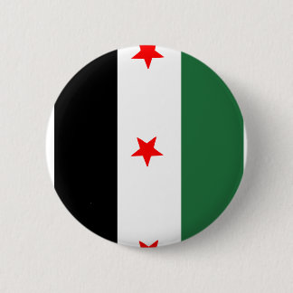 Syrische revolutionaire vlag ronde button 5,7 cm