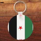 Syrische revolutionaire vlag sleutelhanger (Voorkant)